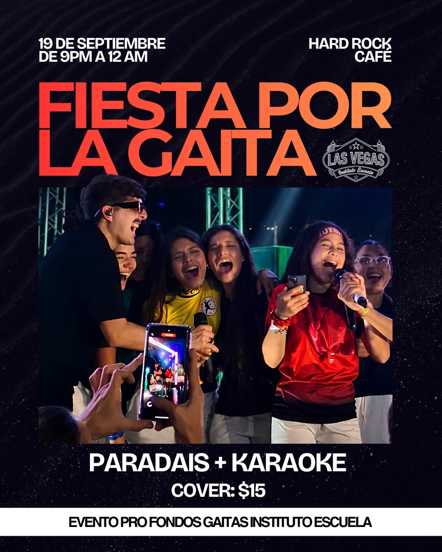 Afiche oficial de Fiesta por la Gaita